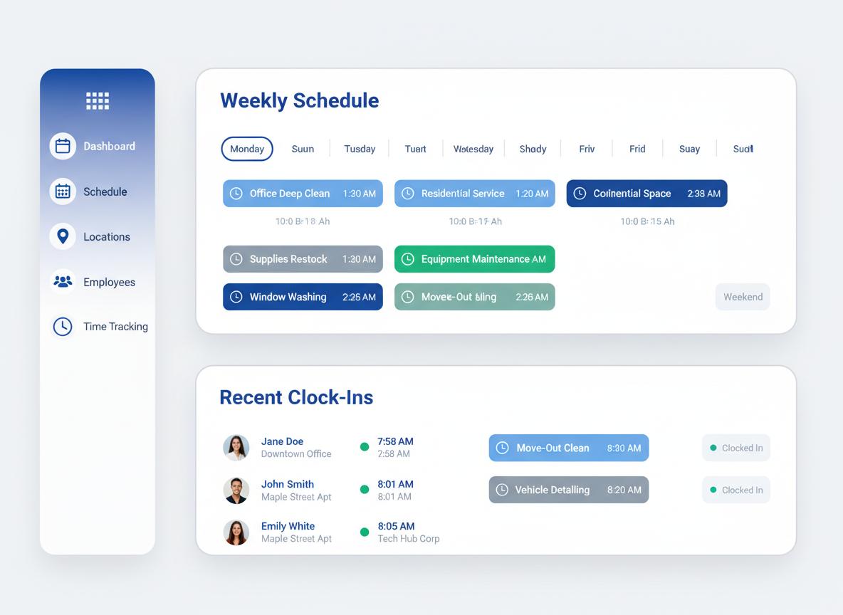 CleanFlow Pro - Smart Cleaning Management Software
